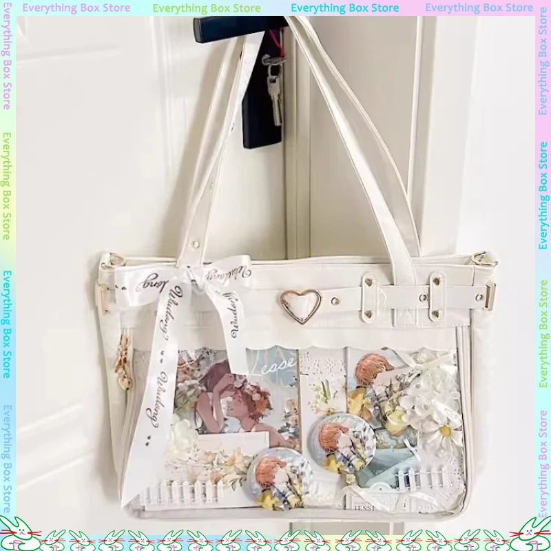New Two-Dimension Large Capacity Anime Shoulder Bag Manual DIY Itabag Badge Display Bag Japanese Goods Shoulder Bag Friend Gift