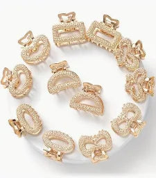 Pynk's Rose Gold Hair Clips Set
